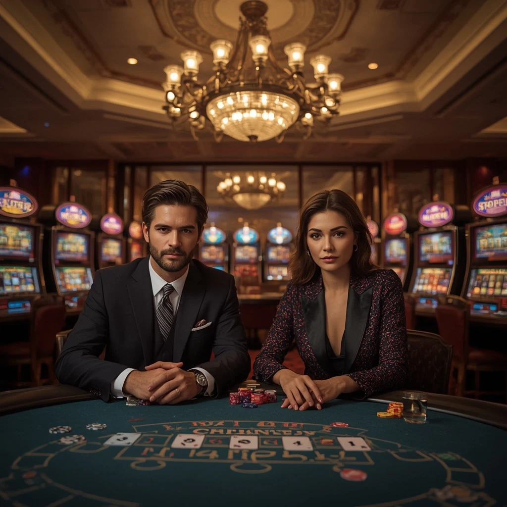 Deux joueurs de poker au Spinstar Casino